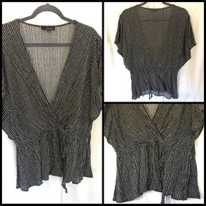 2X Deep Cross-V Neck Top